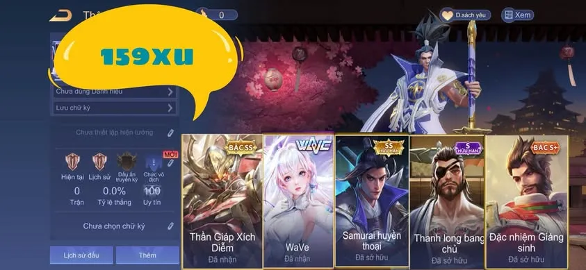 REG NGỘ XÍCH DIỄM + RYOMA + ĐIÊU THUYỀN WAWE 139XU