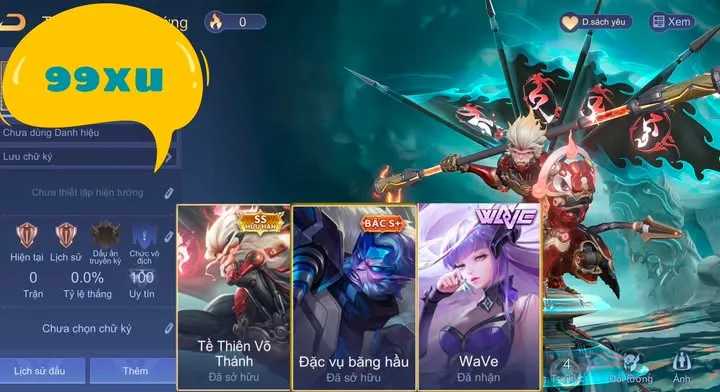 REG NGỘ TỀ KẸP SINE WAWE 99XU