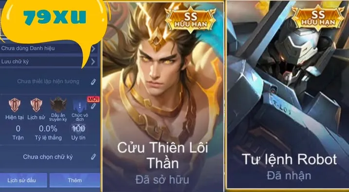 REG LỮ BỐ CỬU THIÊN + TƯ LỆNH 79XU